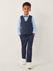 Monsoon Blue Four-Piece Oliver Check Suit - Image 1 of 4