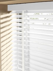 White Alina Made To Measure 50mm Starwood Fauxwood 25mm Tranquil Taped Venetian Blinds - Image 3 of 5