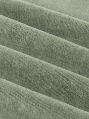 Furn Green Soft Chenille 100% Blackout & Thermal Pencil Pleat Curtains - Image 7 of 7