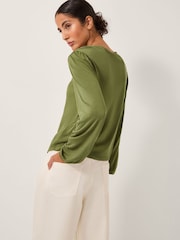 Monsoon Green Fila Floral Embroidered Blouse - Image 2 of 5