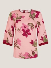 Monsoon Pink Clemmie Floral Print Top - Image 1 of 1