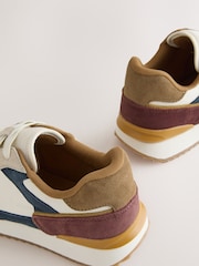 Multi Colour Trainers with Suede Trim - Image 4 of 5