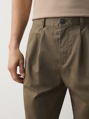 Sand Relaxed Tapered Fit Cotton Rich Stretch Chinos - Image 5 of 6
