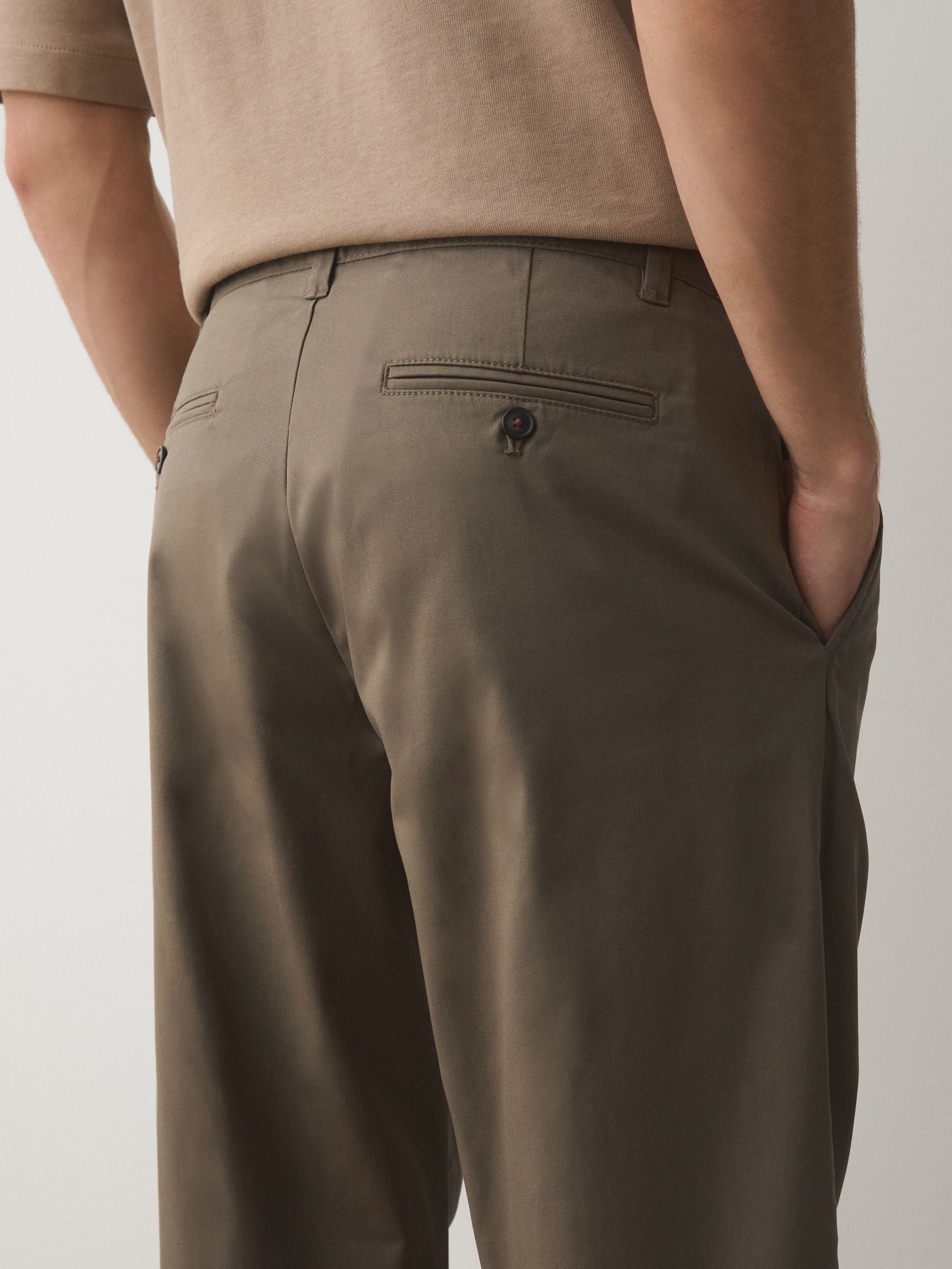 Buy Sand Relaxed Tapered Fit Cotton Rich Stretch Chinos from Next