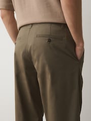 Sand Relaxed Tapered Fit Cotton Rich Stretch Chinos - Image 6 of 6