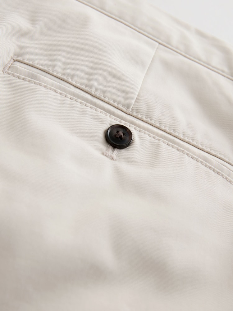 Ecru White Slim Fit Cotton Rich Stretch Chinos - Image 11 of 11