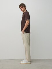 Ecru White Slim Fit Cotton Rich Stretch Chinos - Image 3 of 11