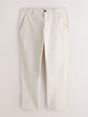 Ecru White Slim Fit Cotton Rich Stretch Chinos - Image 7 of 11