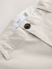 Ecru White Slim Fit Cotton Rich Stretch Chinos - Image 9 of 11