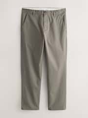 Hongo marrón - Ajuste cónico regular - Pantalones chinos elásticos ricos en algodón - Imagen 7 de 10