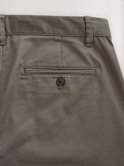 Hongo marrón - Ajuste cónico regular - Pantalones chinos elásticos ricos en algodón - Imagen 9 de 10
