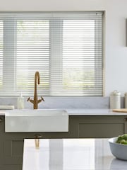 White Lyra Made To Measure 25mm Aluminium Venetian Blinds - Image 1 of 7