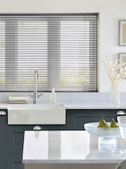 Grey Umbra Made To Measure 25mm Aluminium Venetian Blinds - Image 1 of 7