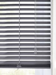 Grey Umbra Made To Measure 25mm Aluminium Venetian Blinds - Image 4 of 7