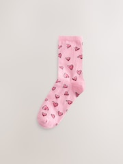 Sketchy Heart Ankle Socks 4 Pack - Image 4 of 7