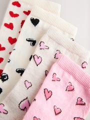 Sketchy Heart Ankle Socks 4 Pack - Image 6 of 7