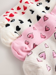 Sketchy Heart Ankle Socks 4 Pack - Image 7 of 7