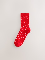Jammy Heart Ankle Socks 4 Pack - Image 3 of 7