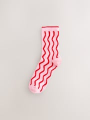 Jammy Heart Ankle Socks 4 Pack - Image 5 of 7