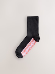 Bright Wobbly Check - Pack de 4 pares de calcetines tobilleros con detalle en la planta - Imagen 2 de 7