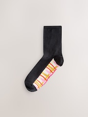 Bright Wobbly Check - Pack de 4 pares de calcetines tobilleros con detalle en la planta - Imagen 3 de 7