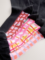 Bright Wobbly Check - Pack de 4 pares de calcetines tobilleros con detalle en la planta - Imagen 6 de 7