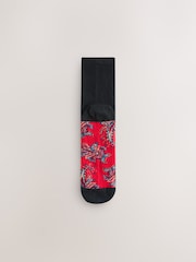 Bandana Print Footbed Ankle Socks 4 Pack - Image 5 of 7