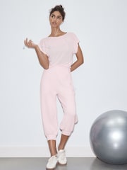 핑크 - 액티브 크롭 벌룬 레그 모달 바지 - 8의 이미지 1