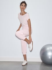 핑크 - 액티브 크롭 벌룬 레그 모달 바지 - 8의 이미지 2