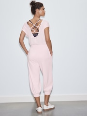 핑크 - 액티브 크롭 벌룬 레그 모달 바지 - 8의 이미지 3