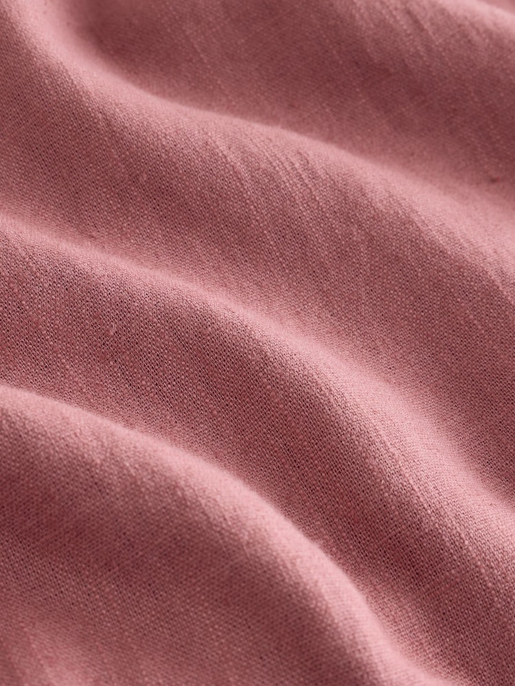 Pink Active Linen Blend Quarter Zip Sports Jacket - Image 10 of 10