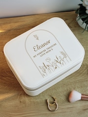 Personalised Floral Arch Travel Jewellery Box by PMC - Image 1 of 3