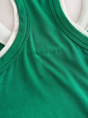 綠色 - Active Layered Sports Vest Top - 圖片 8/8