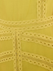 Love & Roses Lime Green Lace Drop Waist Sleeveless Midi Dress - Image 5 of 5