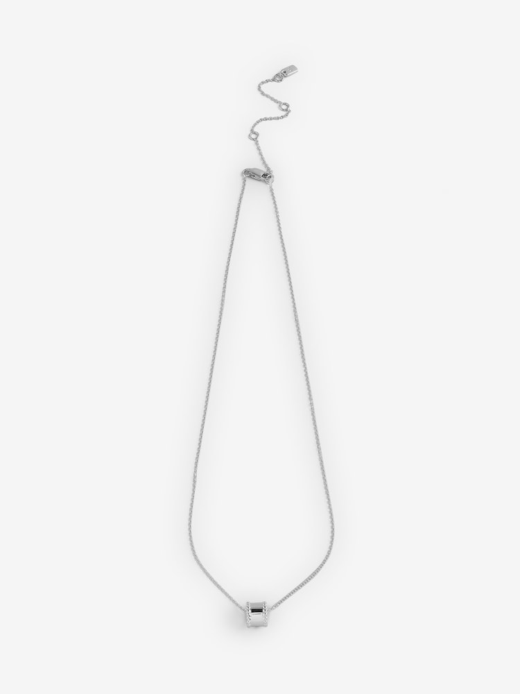 Lauren Ralph Lauren Silver Tone 16IN Ring Pendant Necklace - Image 1 of 3