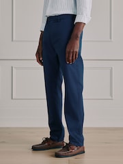 Blue Straight Fit Ultimate Motionflex Chino Trousers - Image 1 of 5
