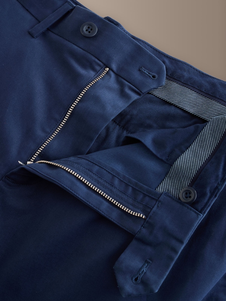 Blue Straight Fit Signature Ultimate Motionflex Chino Trousers - Image 11 of 11 Blue Straight Fit Signature Ultimate Motionflex Chino Trousers - Image 11 of 11