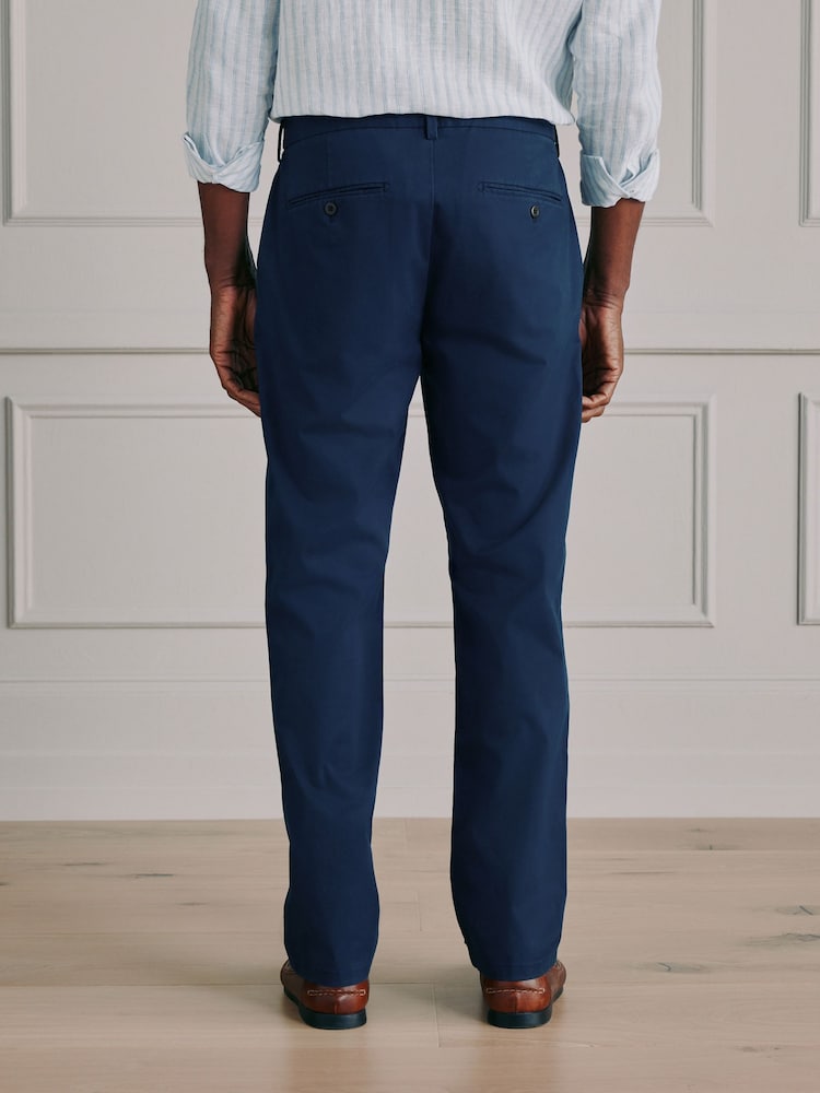 Blue Straight Fit Ultimate Motionflex Chino Trousers - Image 2 of 5