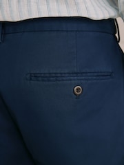 Blue Straight Fit Signature Ultimate Motionflex Chino Trousers - Image 6 of 11