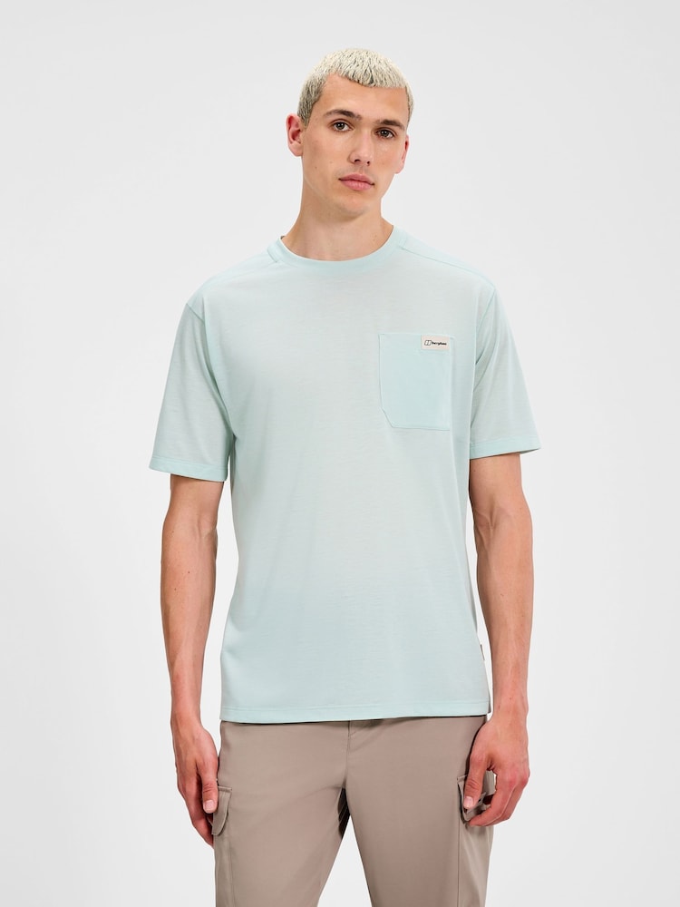 Berghaus Green Mens Relaxed Tech T-Shirt - Image 1 of 6 Berghaus Green Mens Relaxed Tech T-Shirt - Image 1 of 6