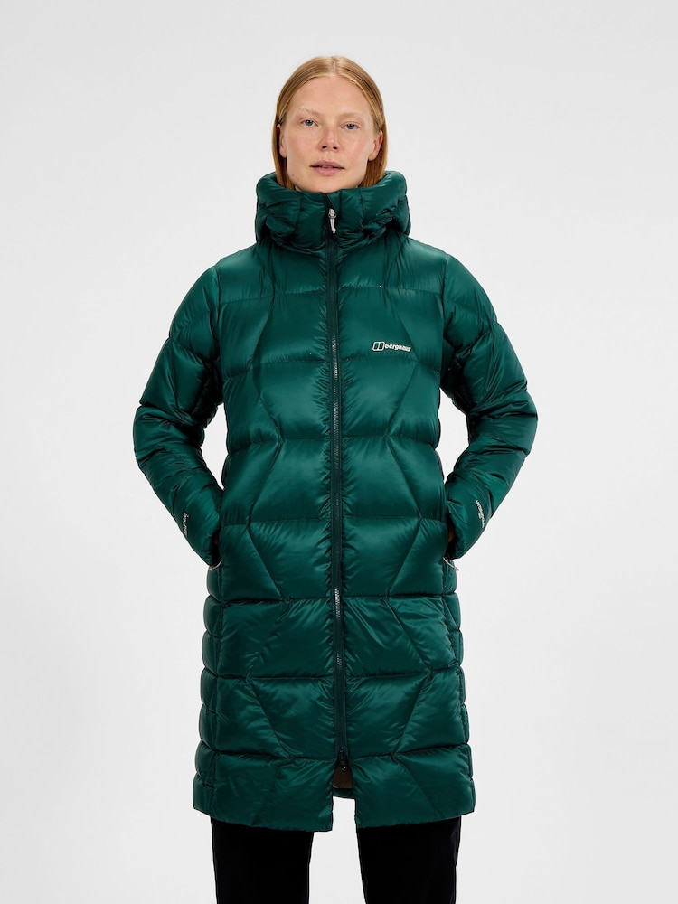 Berghaus Green Womens Explorer Long Down Jacket - Image 1 of 6 Berghaus Green Womens Explorer Long Down Jacket - Image 1 of 6