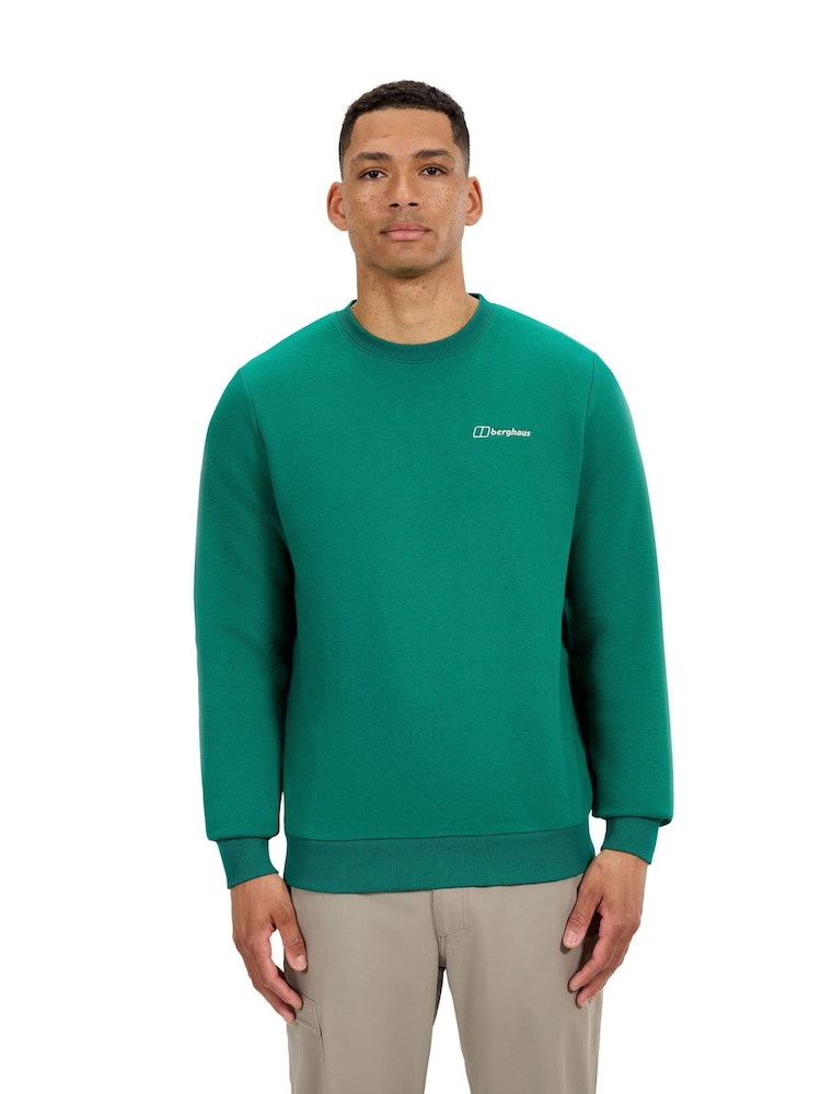 Berghaus Green Mens Logo Fl Crew Sweatshirt - Image 1 of 9