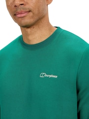 Berghaus Green Mens Logo Fl Crew Sweatshirt - Image 5 of 9