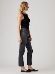 Levi's® Black 501® Crop Jeans - Image 3 of 6