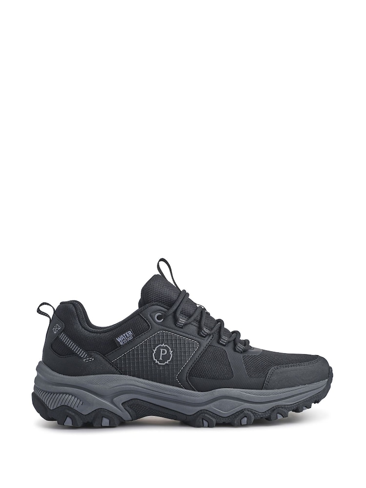 Pavers Black Wide-Fit Rugged Water-Resistant Walking Shoes - Image 1 of 5 Pavers Black Wide-Fit Rugged Water-Resistant Walking Shoes - Image 1 of 5