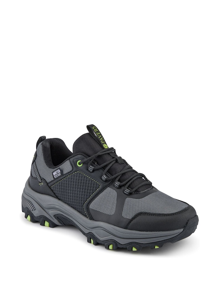 Pavers Grey Wide-Fit Rugged Water-Resistant Walking Shoes - Image 2 of 5 Pavers Grey Wide-Fit Rugged Water-Resistant Walking Shoes - Image 2 of 5