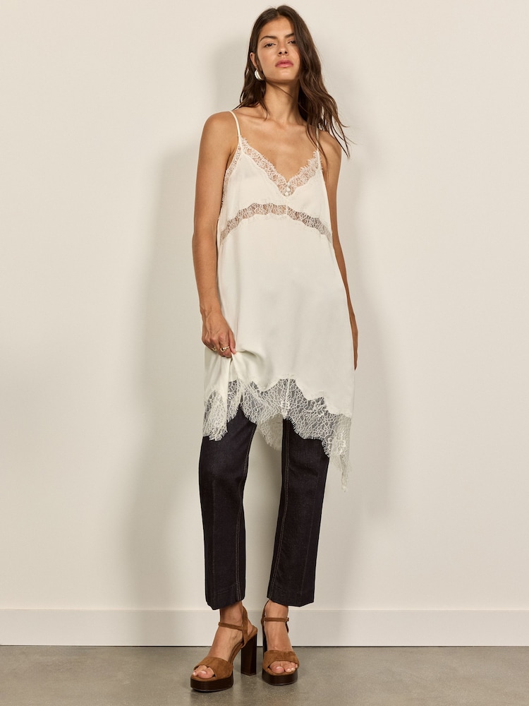 Strappy Lace Mini Dress - Imaginea 1 din 5