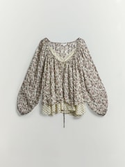 BHOEM Multi Paisley Print 2 in 1 Chiffon Blouse & Tank Top - Image 6 of 7