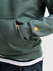 Carhartt WIP Green Hooded Chase Sweatshirt - Image 5 of 8