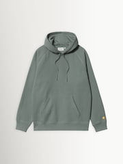 Carhartt WIP Green Hooded Chase Sweatshirt - Image 7 of 8